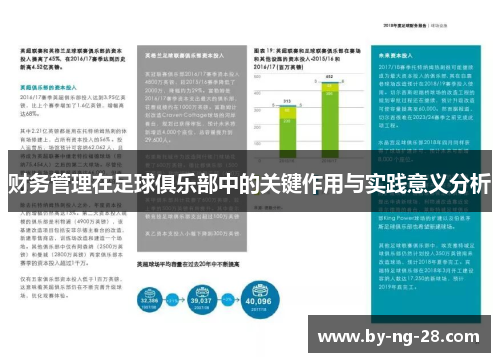 财务管理在足球俱乐部中的关键作用与实践意义分析 财务管理在足球俱乐部中的关键作用与实践意义分析